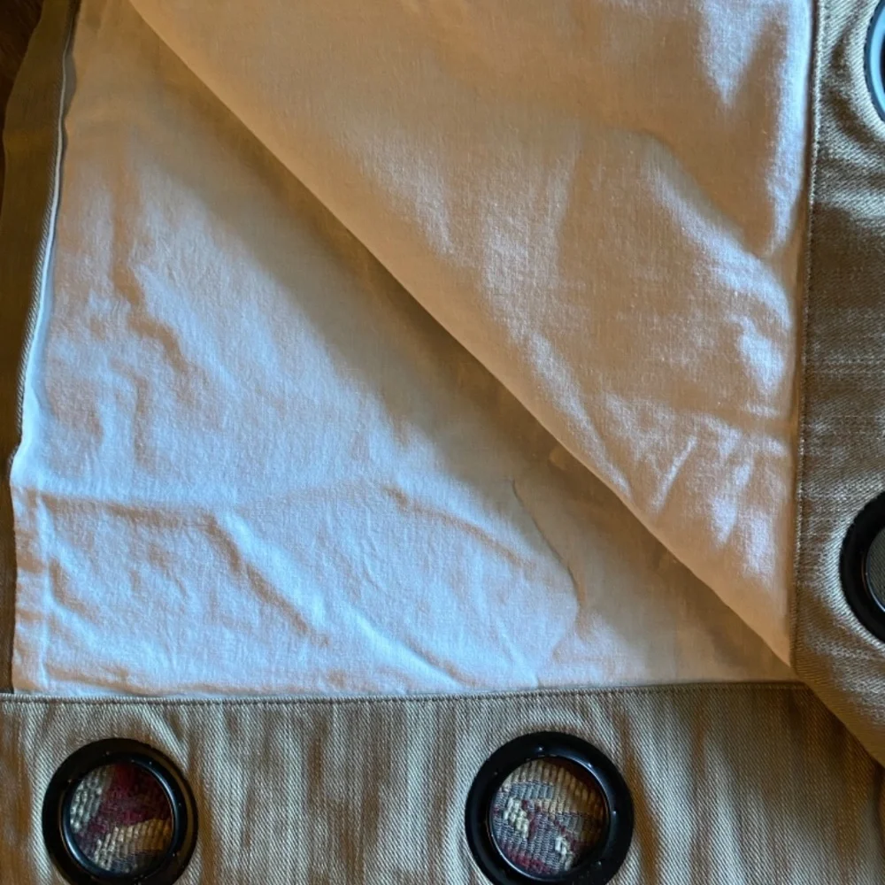 Restoration Hardware twill curtains 50x108